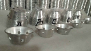 13PCS Cetakan Bolu Kukus Tipe Pendek Bolong + Bonus Plastik Segitiga