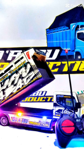 MINIATUR TRUK OLENG BAK DUM JUNGKIT FUL FARIASI REMOTE CONTROL DAN LAMPU LED