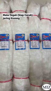 030 x 2" 2 1/2" 3 1/2" x 8FT x 300FT Mata Tegak Fishing Net Jaring Tangsi Pukat Ikan Pukat Udang Jaring Sungai Jaring Baru