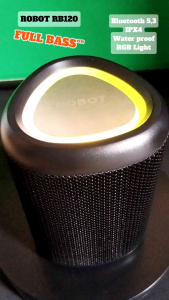 ROBOT Speaker Bluetooth Waterproof IPX4 RGB Lights TWS Connect Full Bass RB120 Original