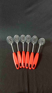 whisker spiral kecil kocokan telur stainless steel anti karat gagang plastik