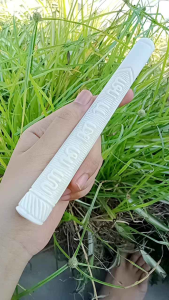 Once pipa cangklong tulang sapi ukir aksara Jawa J77