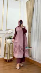 SETLONG ETNIK SET HIJAB TERBARU BEST SELLER