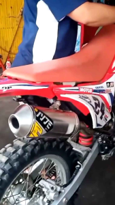 Knalpot Norifumi Jumpz Bore Up Full Bending KLX140 KLX150 CRF150 WR155 DTracker150 Viar Cross X150