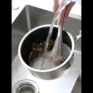 304 Stainless Steel Pot Wok Brush Scrubber Steel Pan Long Handle Sturdy Brush Periuk Kuali Berus Besi Keluli Tahan Karat