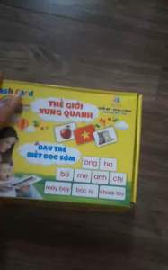 [TP HCM] Bộ thẻ học cỡ lớn (khổ A5). Flash card song ngữ cho bé nhận biết thế giới xung quanh. Kích thích thị giác và phát triển trí não cho bé