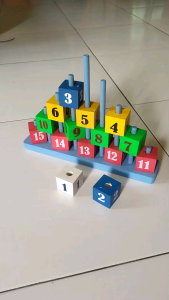 Mainan Anak Edukasi Menara Angka Warna