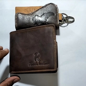 Dompet gratis gantungan kunci//Dompet crazy horse //kulit sapi asli//
