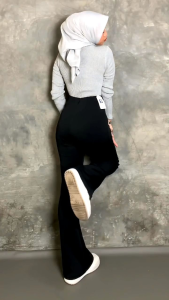 Celana Kulot Cutbray Wanita Kekinian - Kulot Scuba Premium Tebal - Flare Pants Highwaist Cutbray