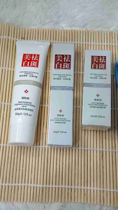 Bundara Paket lengkap 4in1 skincare glowing hempas noda hitam fuyan Facial+Cream+Serum+bando