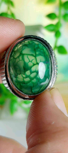 Cincin Batu Akik Sisik Naga Unik Berkelas