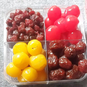 Paket Manisan Toples Sekat 4 (ceremesimanalagiplum merahplum putih)