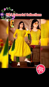 Kids Nyara Cut Readymade Suits ( KPC) Kurtis Pants and Duppata Size 32 34 3638&40 Ready Stock !!!