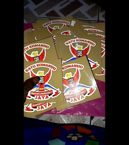 Cutting Stiker GRIB JAYA Memantulkan Cahaya Jika Kena Sinar Sticker reflective decal