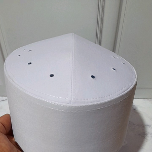 peci asagofa mica putih bersih 8cm