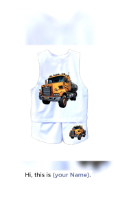 Trendy CUTE Muscle tee Terno for kids Cute muscle tee short HEAVY MACHINERY prints sublimation|Kids tops & short