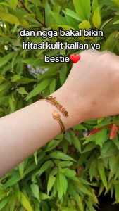 Gelang Nama Titanium Anti Karat Anak Dewasa: Gelang Bangle & Aksesoris Fashion