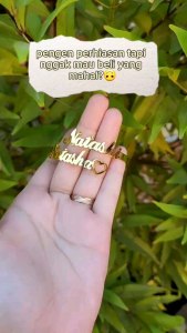gelang nama titanium anti karat anak dewasa gelang bangle gelang titanium emas gelang titanium anti karat bracelet aksesoris fashion