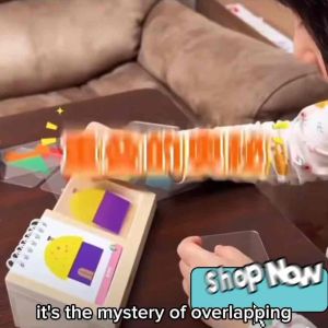 CTD Montessori Geometric House Building Blocks Puzzle Kids Educational Toy Logical Thinking Shape Matching STEM Learning Toy Brain Training Early Education Preschool Toy Gift for Children