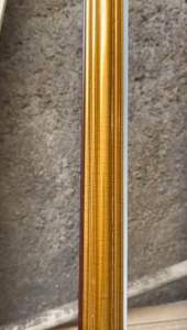 LIST PVC WARNA GOLD/MOULDING PVC FINISHING WARNA GOLD TERMURAH LEBAR 3CM DAN 4CM