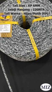KP 6MM x 220MTR Tali Jaya (Cop Eagle) Tali Rawai KP Rope Tali Kelabu Tali Jaring Pukat Tali Laut Tali Nelayan Tali Sauh