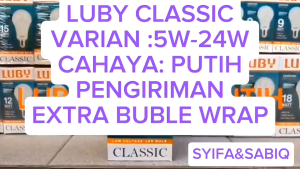 BOHLAM LED / LAMPU LED LUBY CLASSIC PAKET GROSIR / KARTONAN 5W-24W