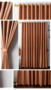 COD tirai gorden minimalis polos embos