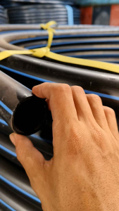 Pipa Hdpe/SelangHitam ukuran 1 1/2inc 50mm Sdr 17 PN10 Unilon original 100% Baru