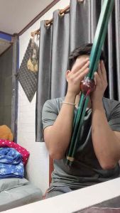 แคนแปด คีย์Am ลิ้นเงินคู่ สีเขียว เกรดA