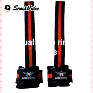 Power Strap Ring Fitnes/Gym Lifting Straps Fitness/Pergelangan Tangan Gym Merah
