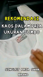 Labeling Paket Hemat 3 Pcs Kaos Dalam Pria - Model Singlet - Merk Swan - Size 34 - 42 Kaos Kutang Pria Laki Laki