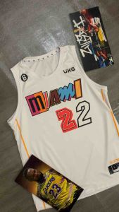 JERSEY MIAMI HEAT PUTIH WHITE 22 JIMMY BUTLER CITY 2022 2023 SWINGMAN