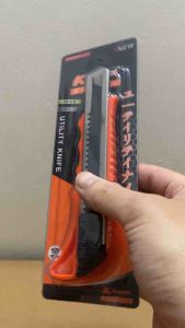 Dao rọc giấy đa năng A100 18mm Kapusi K-8746 dao trổ cố định lưỡi dao siêu sắc cắt giấy rọc băng keo bìa carton