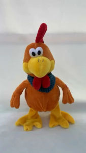 15 Inch Dancing Singing Chicken Toy – Musical Waving Rooster Plush Electronic Interactive Stuffed Animal for Kids & Gifts