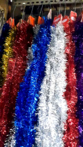 SLINGER TINSEL RUMBAI POLOS HIASAN PESTA [PANJANG 2M]