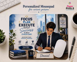 Personalized Mousepad Office career  personal sublimation thick 5mm mouse pad 18x22cm lady boss male office worker with quotes