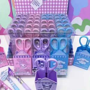 ที่ใส่ปากกา + กรรไกร ลายการ์ตูนน่ารัก อุปกรณ์จัดเก็บ ที่ใส่กรรไกร (ราคาต่อ 1 ชิ้น)