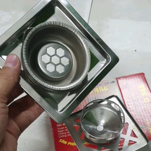 Hộp Ga thoát nước khủ mùi inox thoát sàn nhà vệ sinh sân vười