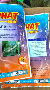 Insektisida Pasphat 80 SP 100 Gram Salusi Hama ulat Tanaman / asefat 80 % Setara Joker