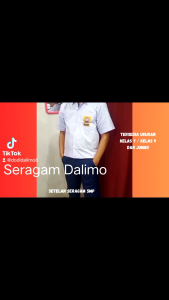Setelan Celana Biru Putih SMP Seragam DALIMO Setalah Putih Biru SMP Celana SMP Pinggang Karet