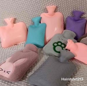 Hot Water Bag Thick Rubber Bottle Hot Bag Warm Period Pain Beg Tungku Air Panas Tuam Perut保温袋保暖袋月经热水袋