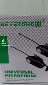 Beyermic BM2C Double Wireless Clip On Microphone: Mic Jepit Wireless Beyermic BM 2C