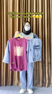 READY STOK ONE SET CELANA JEANS MIX COMBED TERBARU