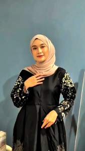 Gamis Batik Bumil/Busui Jumbo Terbaru Ld100-Ld130 Gamis Batik Syari Terbaru