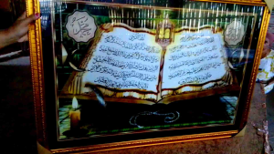 Hiasan Dinding Kaligrafi Surah Ayat Qursy & Alfatihah