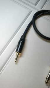 Kabel audio jack akai mono 6.5mm HK to jack mini stereo/aux 3.5mm kabel canare original berkualitas