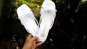 ELHANI88 !! Sandal Flat Tali Laba - Laba Wanita Terbaru