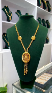 RANTAI LEHER WANITA 60CM EMAS SADURAN