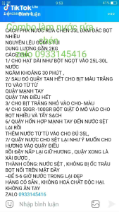 combo làm nước rửa chén pha 35l-40l