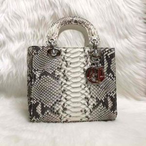 Túi xách da trăn thật nguyên tấm lớn da trăn màu không nhuộm size 20cm hàng VIP